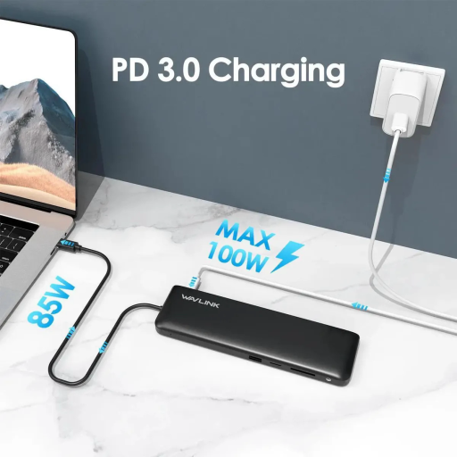 Wavlink Triple Display USB C Docking Station With DP HDMI VGA